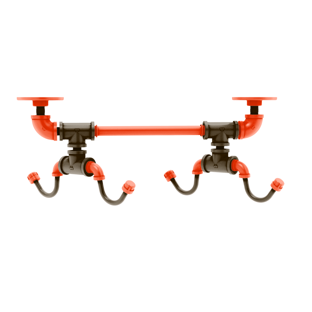 Gridiron Collection Under Cabinet 4 Coffee Mug Rack Cleveland Edition