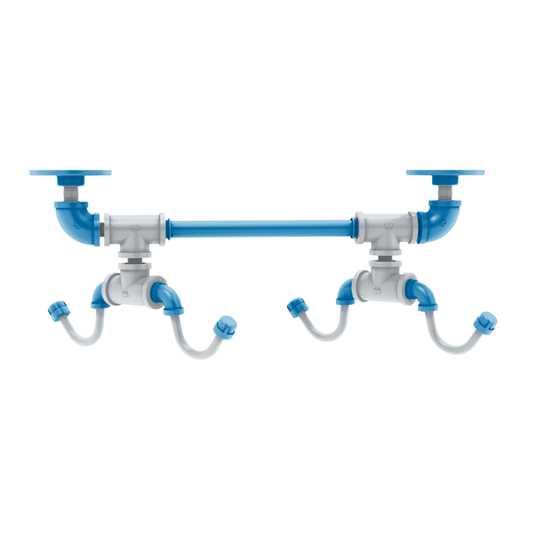 Gridiron Collection Under Cabinet 4 Coffee Mug Rack Detroit Edition