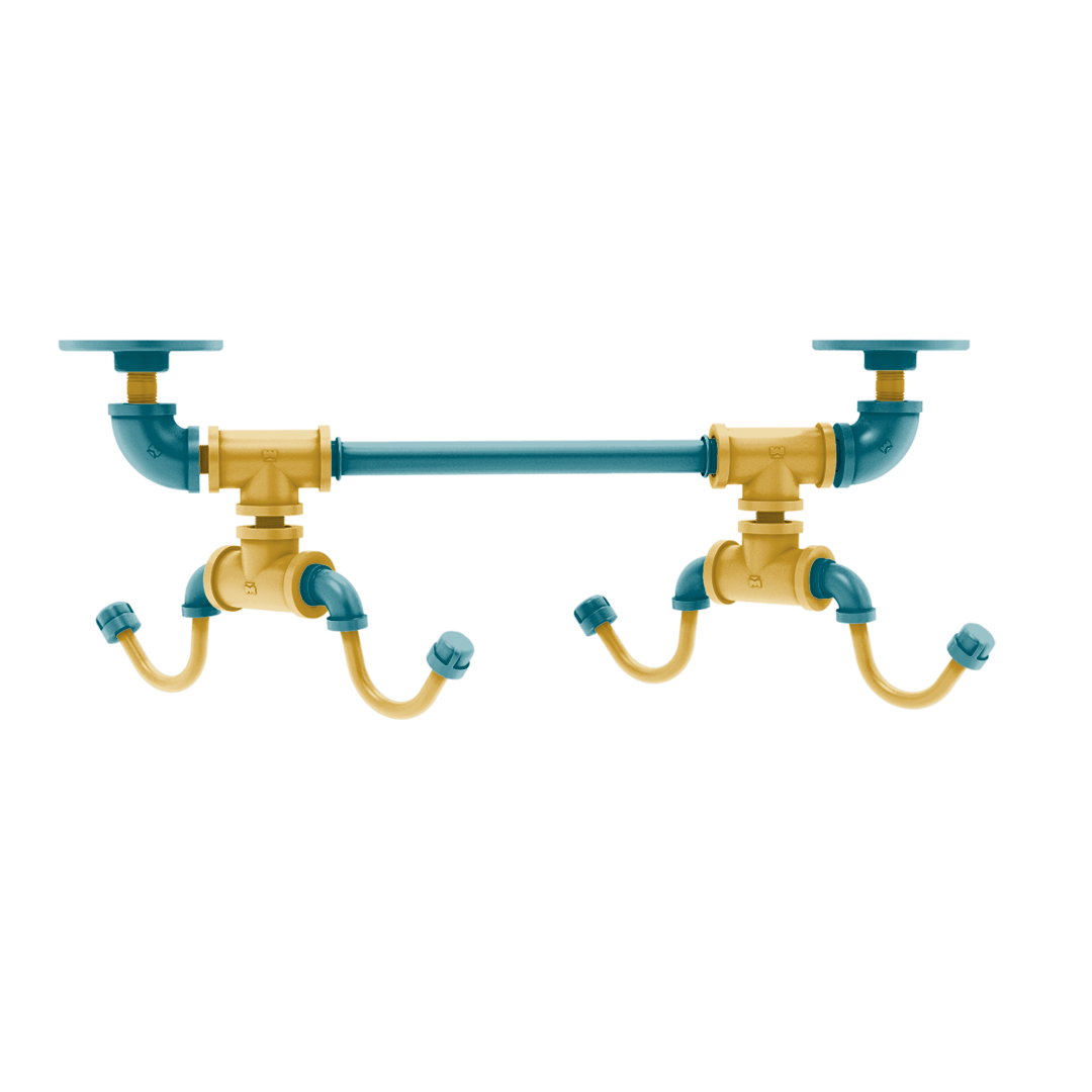 Gridiron Collection Under Cabinet 4 Coffee Mug Rack Jacksonville Edition