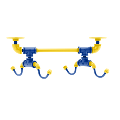 Gridiron Collection Under Cabinet 4 Coffee Mug Rack Los Angeles Blue and Yellow Edition