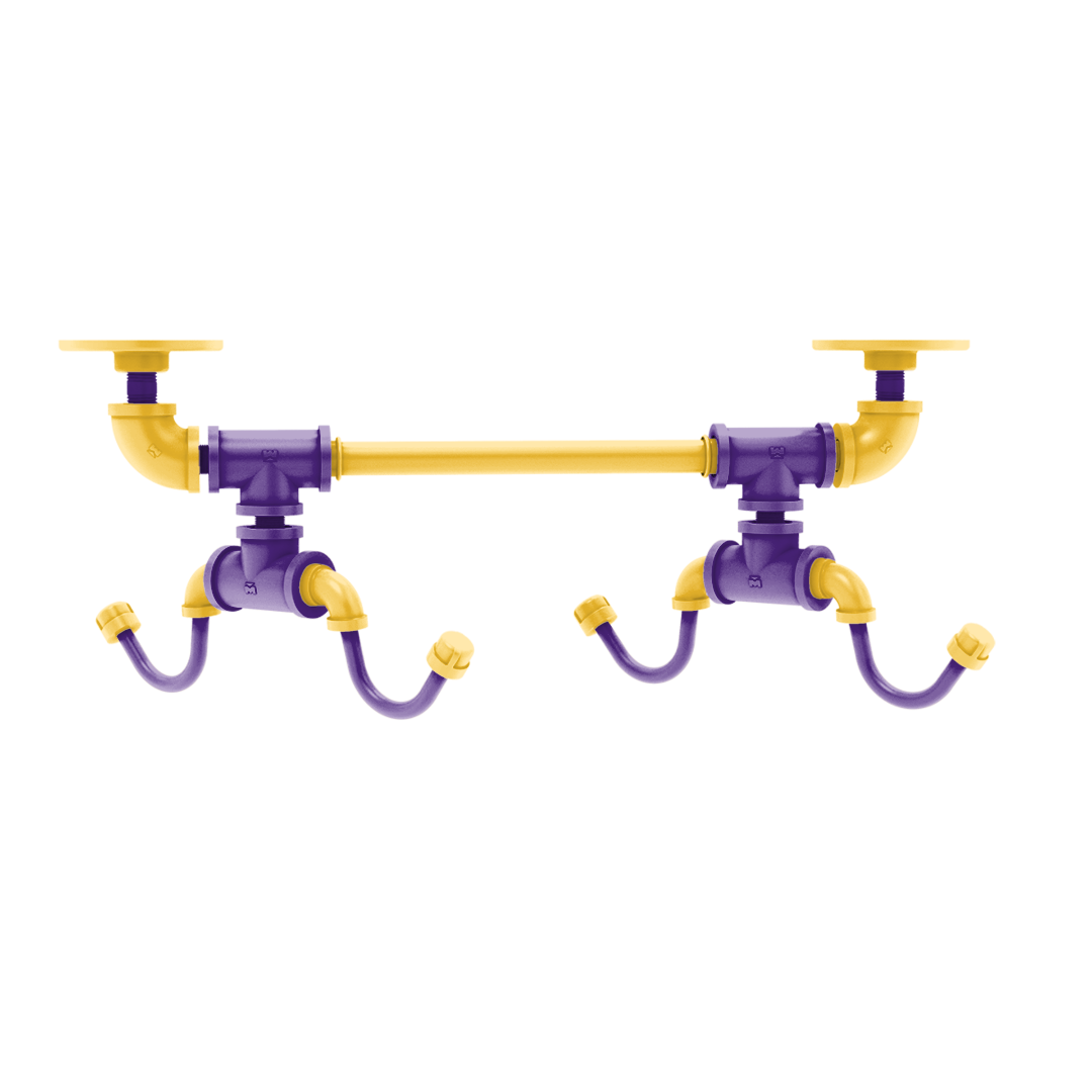 Gridiron Collection Under Cabinet 4 Coffee Mug Rack Minnesota Edition