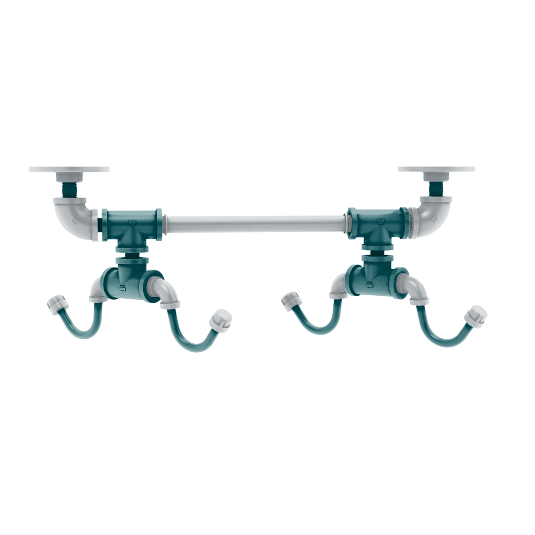 Gridiron Collection Under Cabinet 4 Coffee Mug Rack Philadelphia Edition