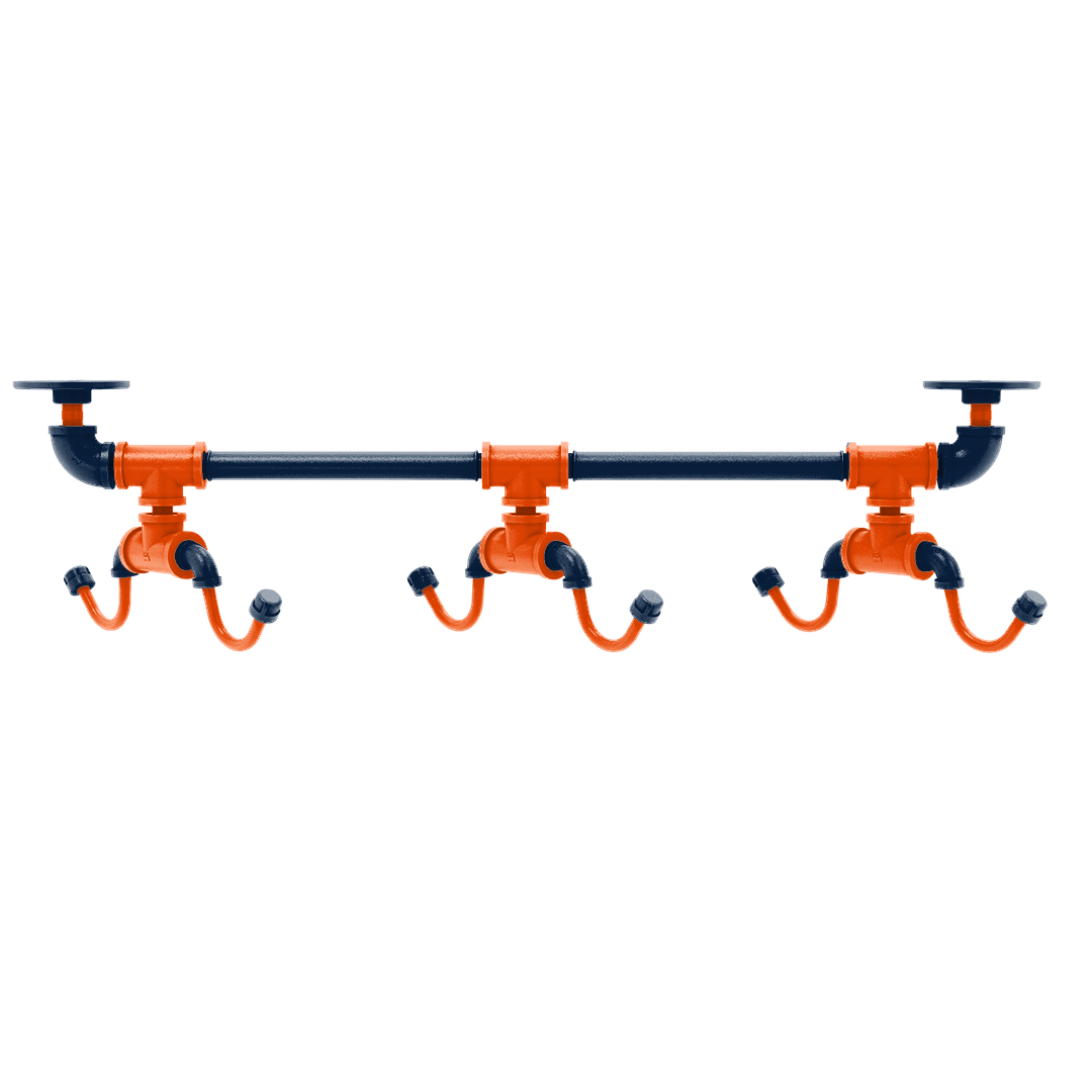 Gridiron Collection Under Cabinet 6 Coffee Mug Rack Denver Edition