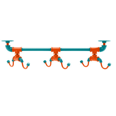 Gridiron Collection Under Cabinet 6 Coffee Mug Rack Miami Edition