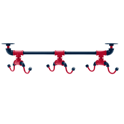 Gridiron Collection Under Cabinet 6 Coffee Mug Rack New England Edition