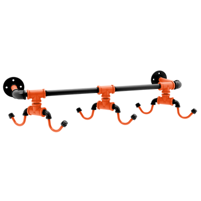 Gridiron Collection Wall Mounted 6 Coffee Mug Rack Cincinnati Edition