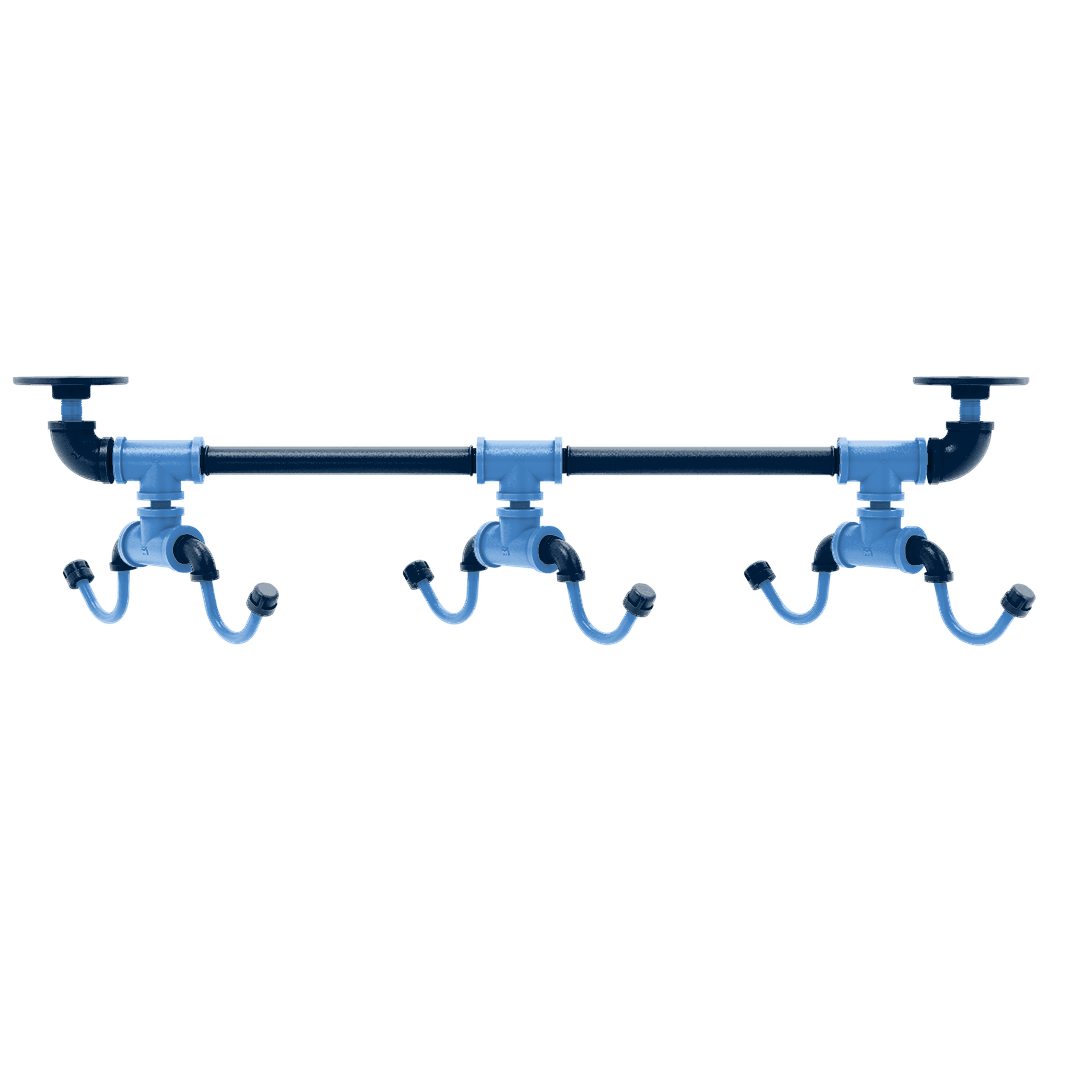 Gridiron Collection Under Cabinet 6 Coffee Mug Rack Tennessee Edition