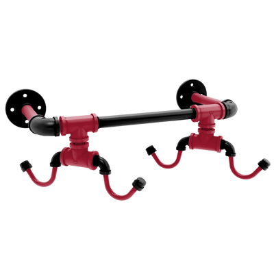 Gridiron Collection Wall Mounted 4 Coffee Mug Rack Atlanta Edition