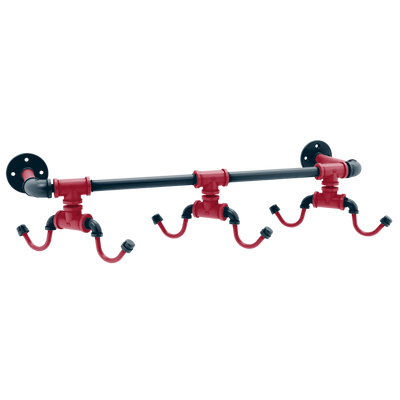 Gridiron Collection Wall Mounted 6 Coffee Mug Rack Houston Edition