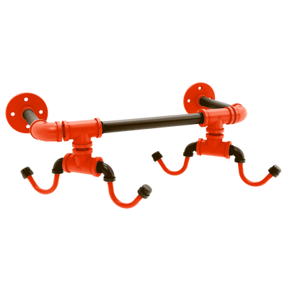 Gridiron Collection Wall Mounted 4 Coffee Mug Rack Cleveland Edition