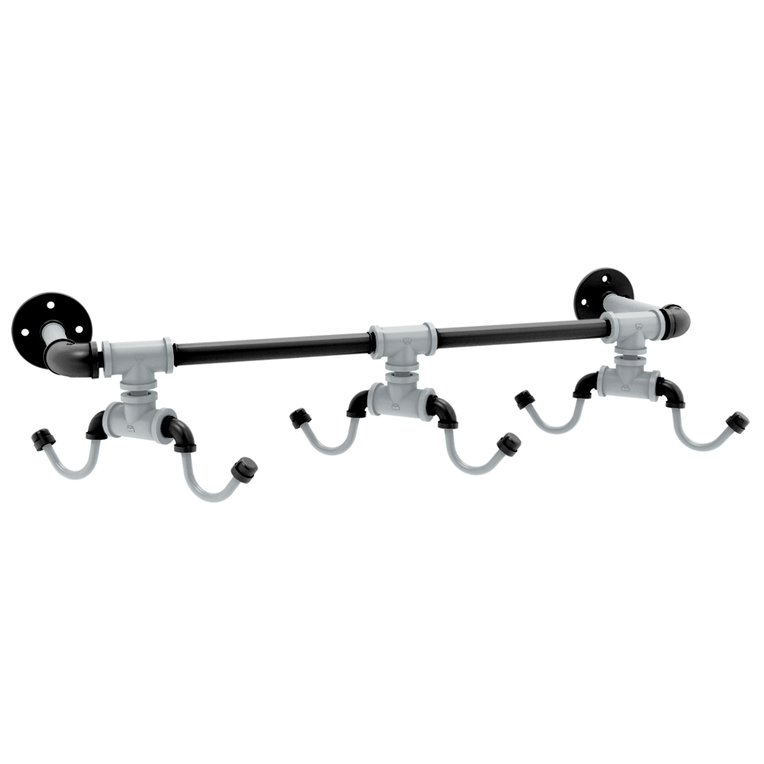 Gridiron Collection Wall Mounted 6 Coffee Mug Rack Las Vegas Edition