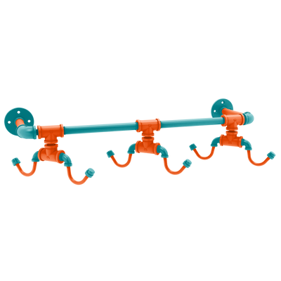 Gridiron Collection Wall Mounted 6 Coffee Mug Rack Miami Edition