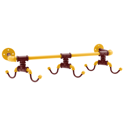Gridiron Collection Wall Mounted 6 Coffee Mug Rack Washington Edition