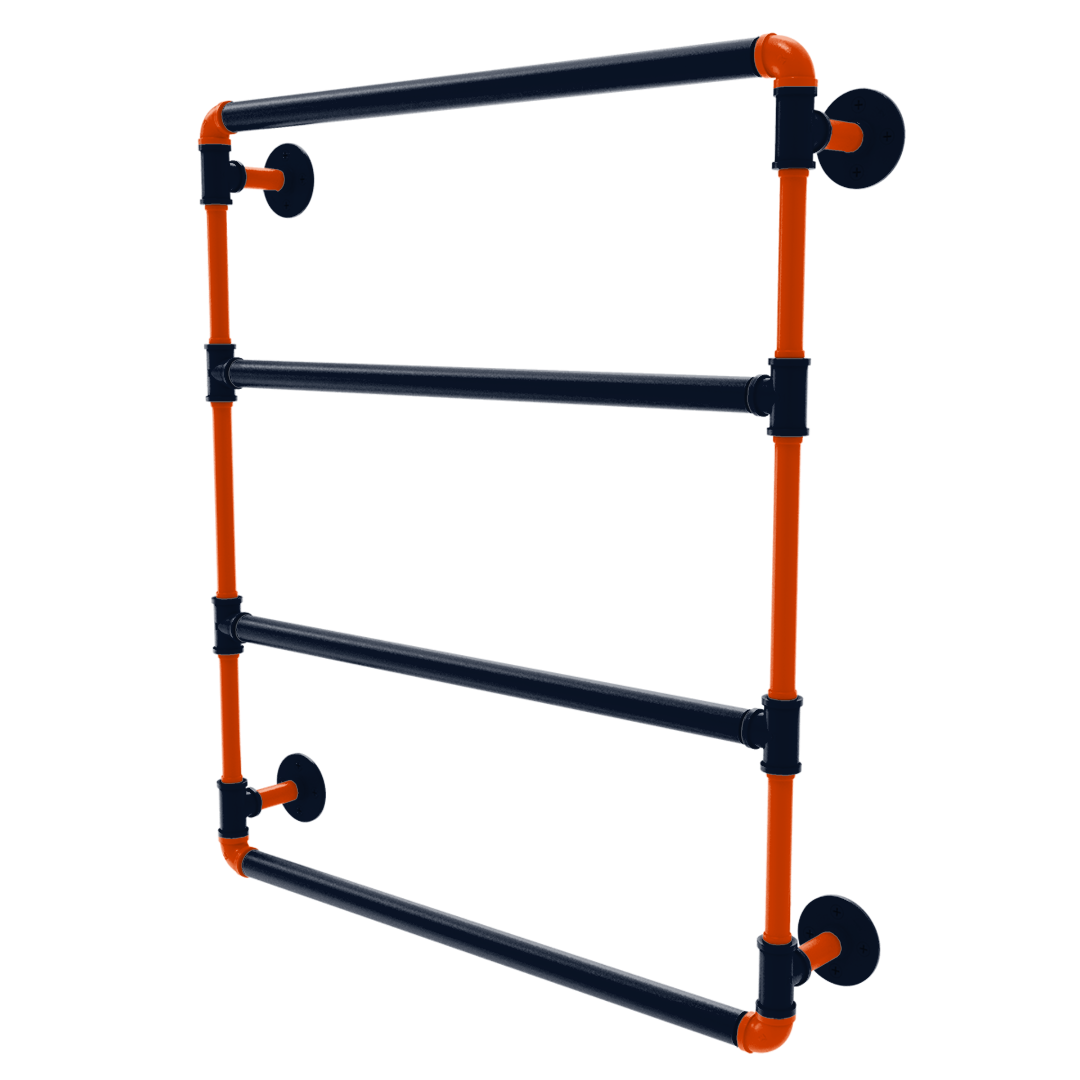 Gridiron Collection Wall Mounted Ladder Towel Bar Chicago Edition