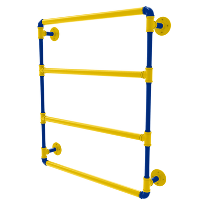 Gridiron Collection Wall Mounted Ladder Towel Bar Los Angeles Blue and Yellow Edition
