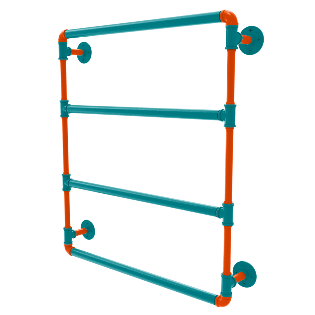 Gridiron Collection Wall Mounted Ladder Towel Bar Miami Edition