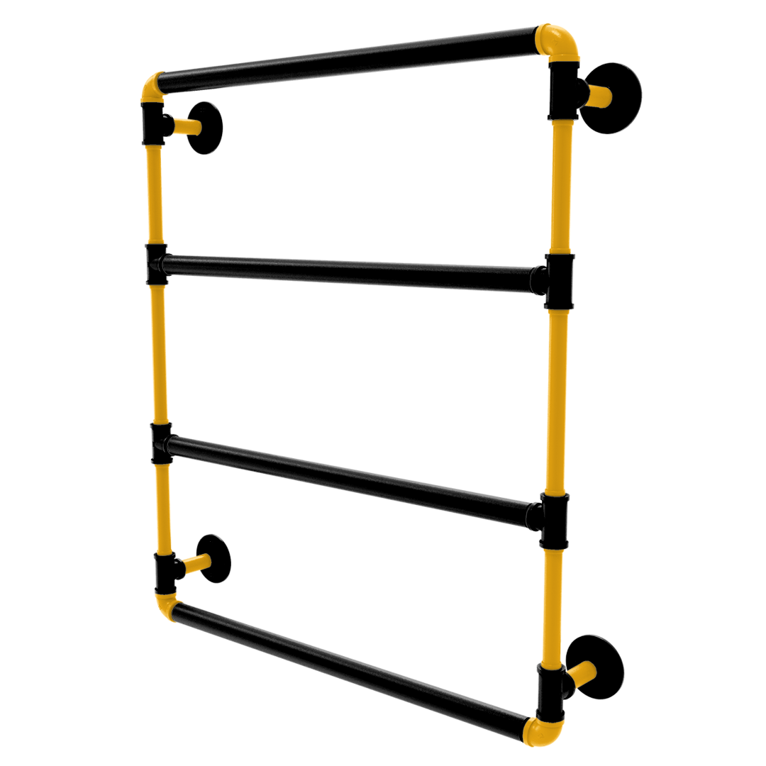 Gridiron Collection Wall Mounted Ladder Towel Bar Pittsburgh Edition