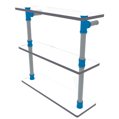 Gridiron Collection Triple Glass Shelf Carolina Edition