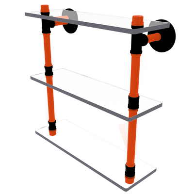 Gridiron Collection Triple Glass Shelf Cincinnati Edition