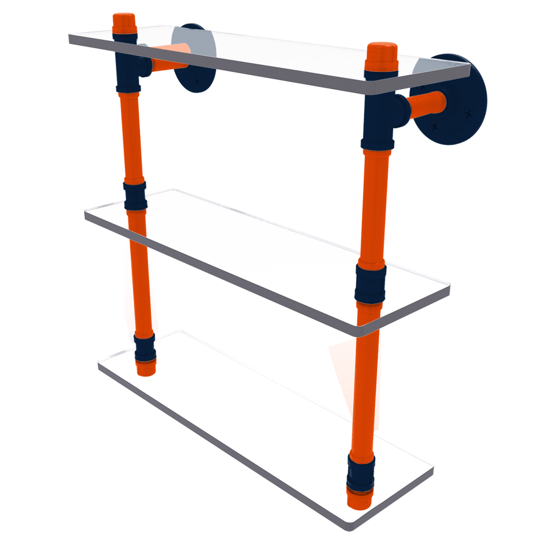 Gridiron Collection Triple Glass Shelf Denver Edition