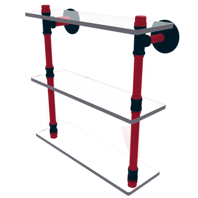 Gridiron Collection Triple Glass Shelf Houston Edition