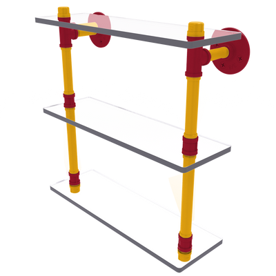 Gridiron Collection Triple Glass Shelf Kansas City Edition