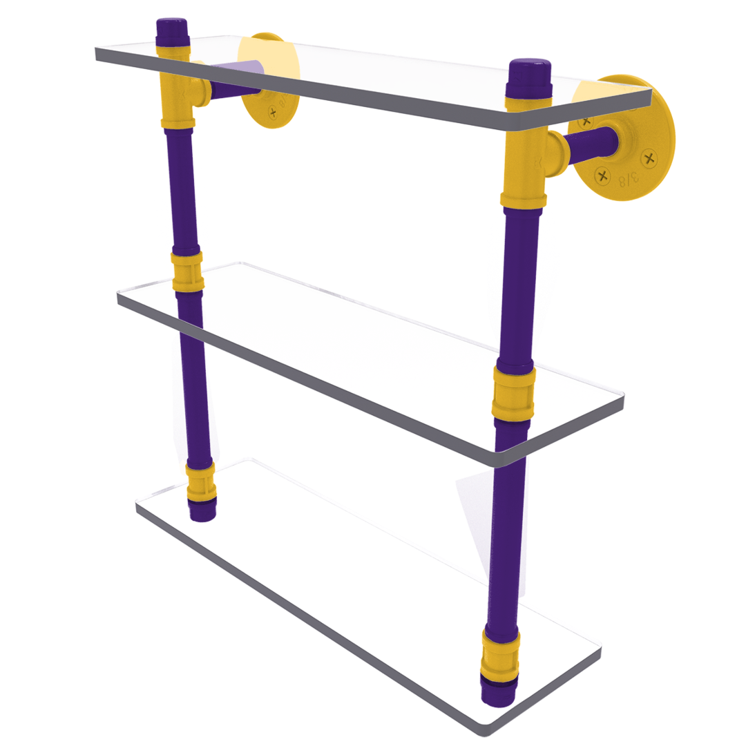 Gridiron Collection Triple Glass Shelf Minnesota Edition