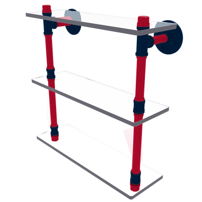 Gridiron Collection Triple Glass Shelf New England Edition