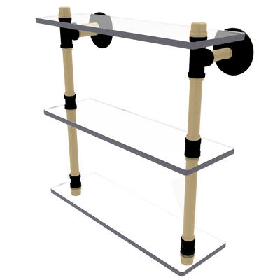 Gridiron Collection Triple Glass Shelf New Orleans Edition