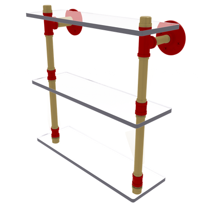 Gridiron Collection Triple Glass Shelf San Francisco Edition