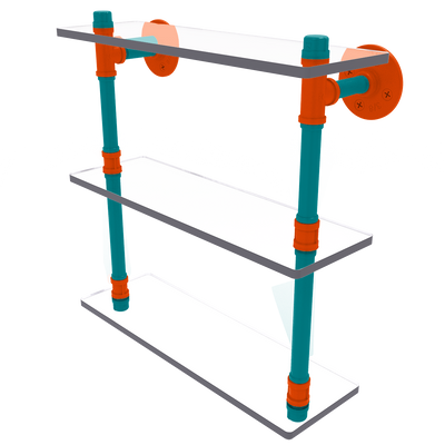 Gridiron Collection Triple Glass Shelf Miami Edition