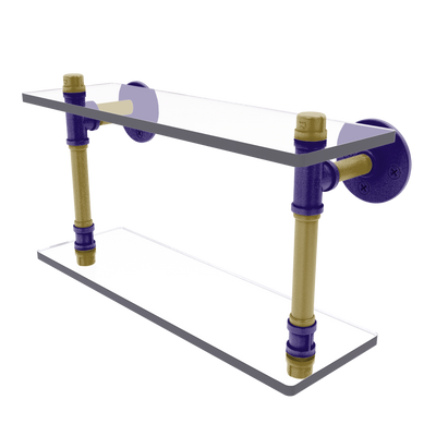 Gridiron Collection Double Glass Shelf Baltimore Edition