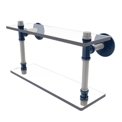 Gridiron Collection Double Glass Shelf Dallas Edition