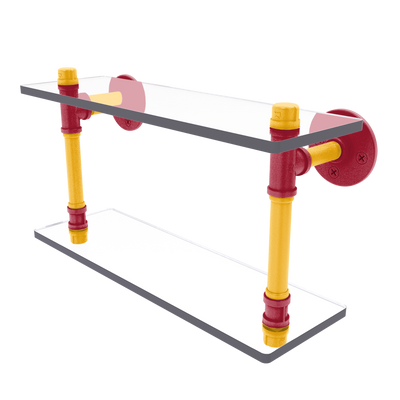 Gridiron Collection Double Glass Shelf Kansas City Edition