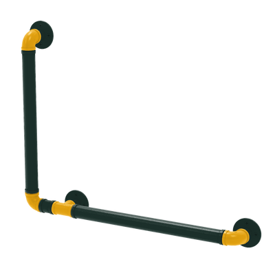 Gridiron Collection 90 Degree Grab Bar Left Hand Green Bay Edition