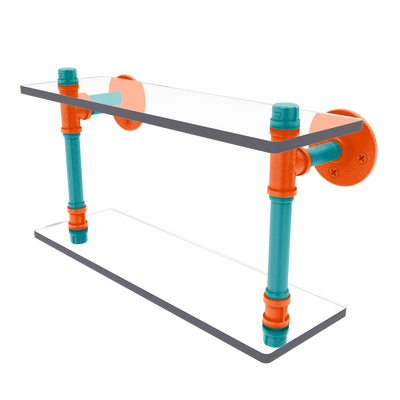 Gridiron Collection Double Glass Shelf Miami Edition