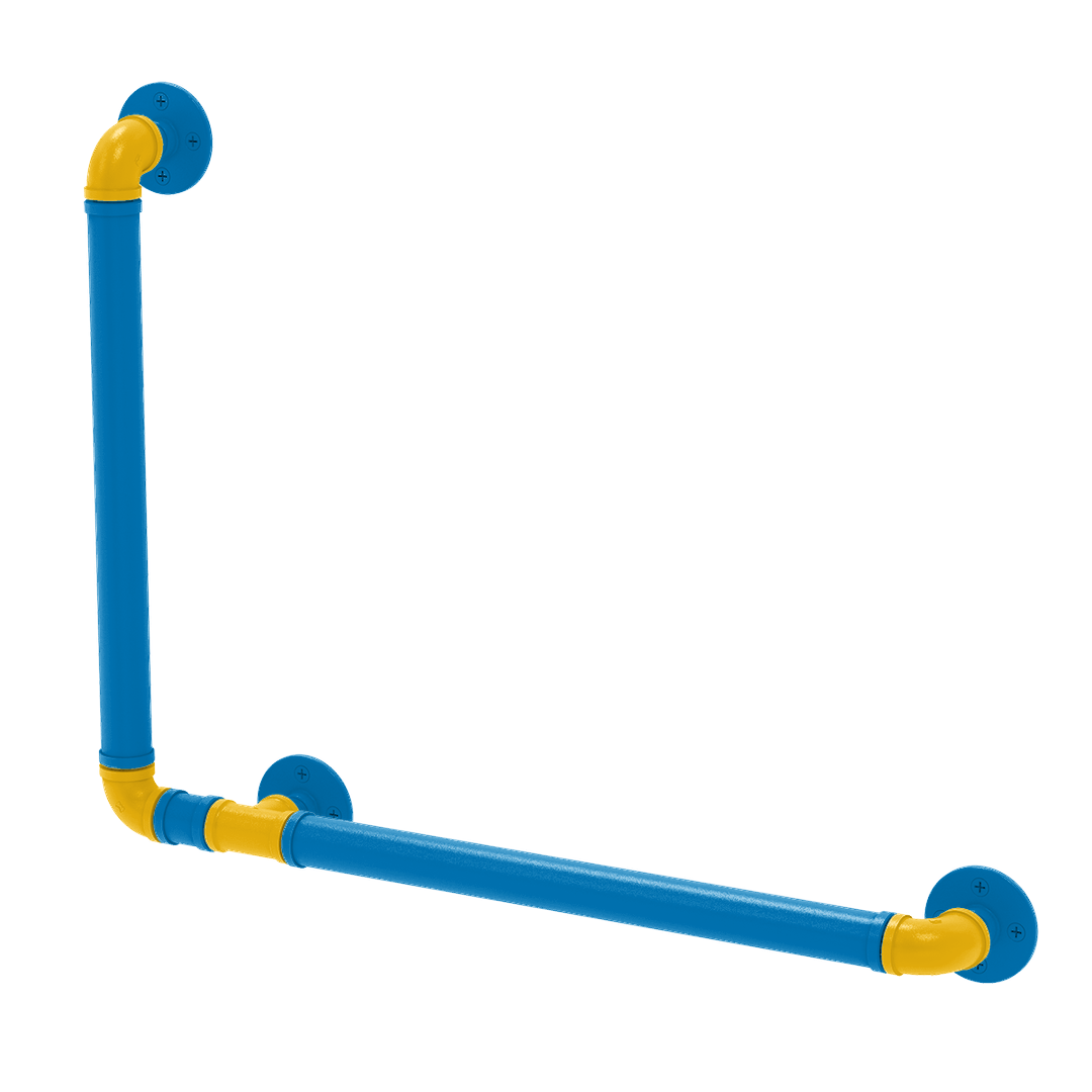 Gridiron Collection 90 Degree Grab Bar Left Hand Los Angeles Blue and Gold Edition