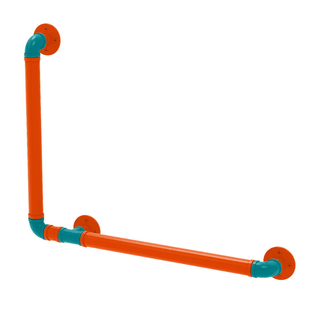 Gridiron Collection 90 Degree Grab Bar Left Hand Miami Edition