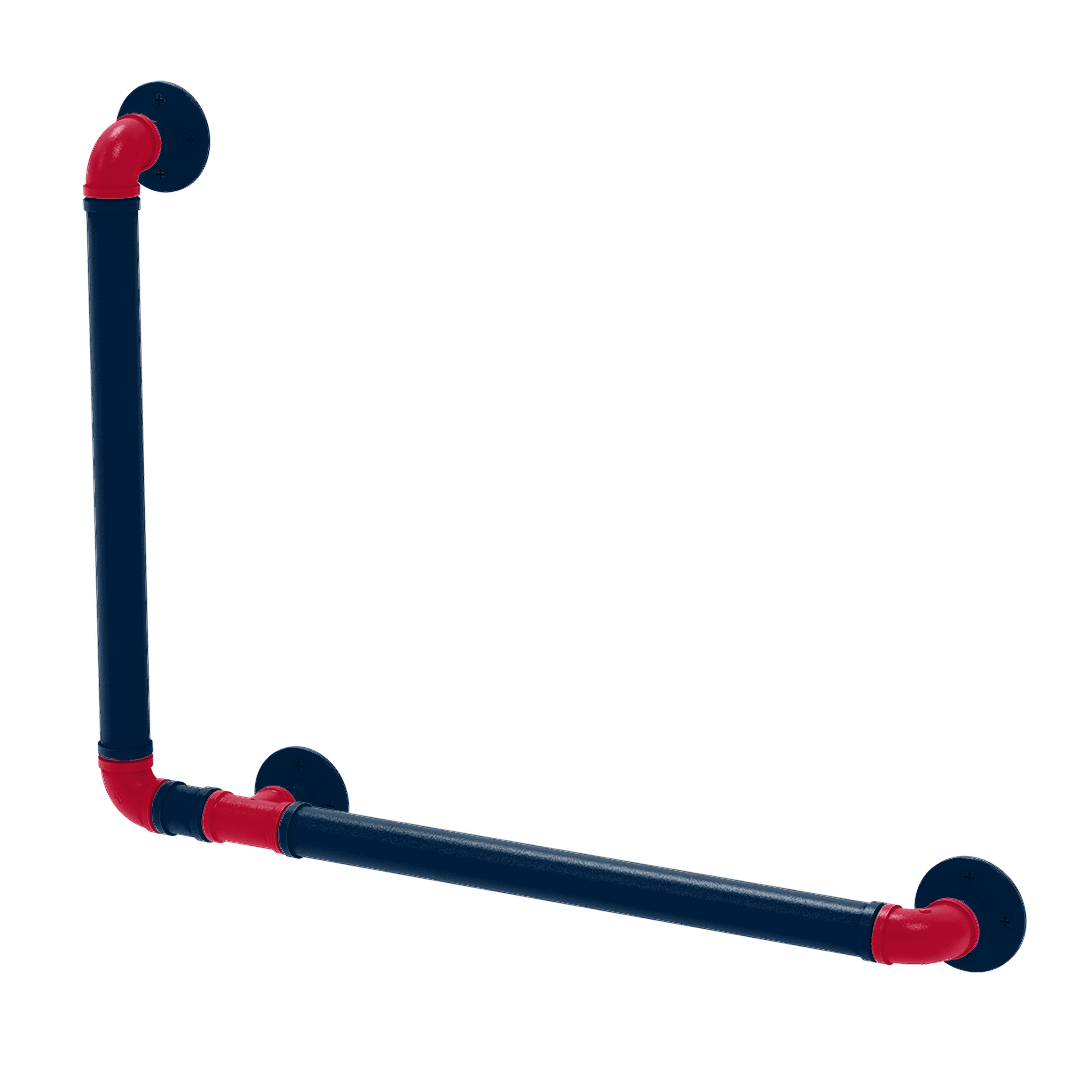 Gridiron Collection 90 Degree Grab Bar Left Hand New England Edition