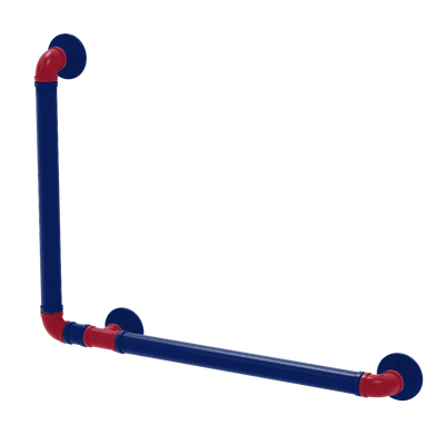 Gridiron Collection 90 Degree Grab Bar Left Hand New York Blue and Red Edition