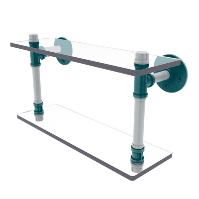 Gridiron Collection Double Glass Shelf Philadelphia Edition