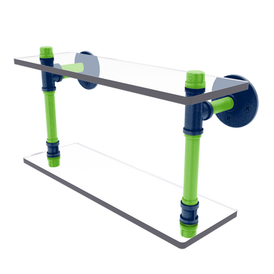 Gridiron Collection Double Glass Shelf Seattle Edition