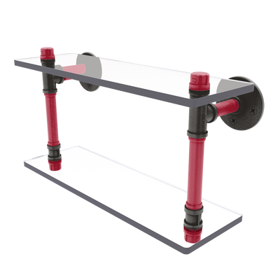 Gridiron Collection Double Glass Shelf Tampa Bay Edition