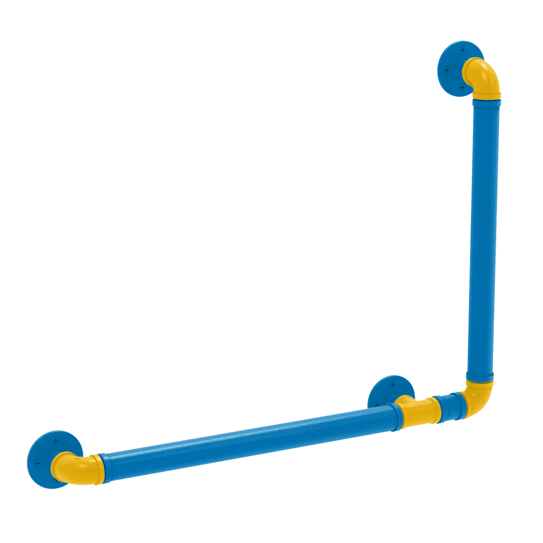 Gridiron Collection 90 Degree Grab Bar Right Hand Los Angeles Blue and Gold Edition