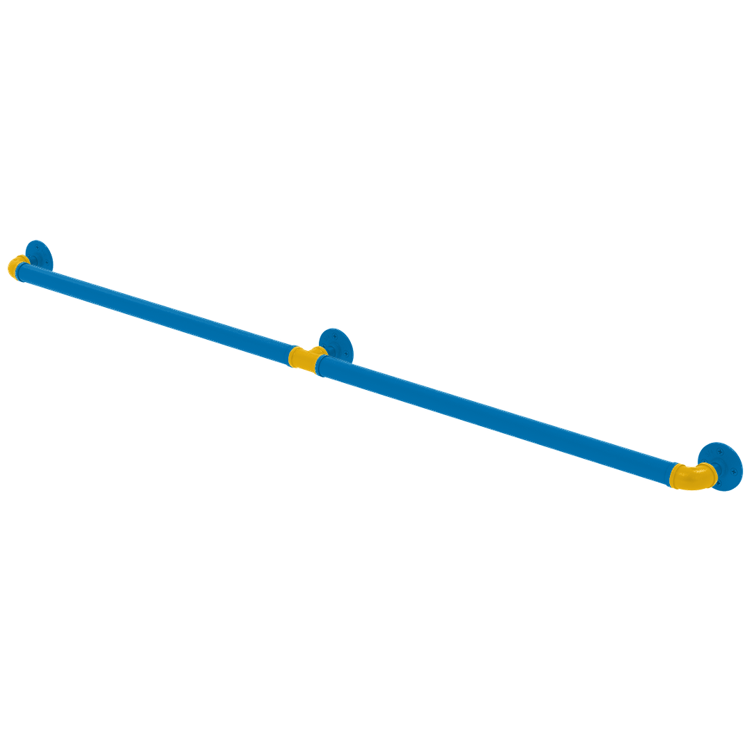 Gridiron Collection Extended 3 Post Grab Bar Los Angeles Blue and Gold Edition