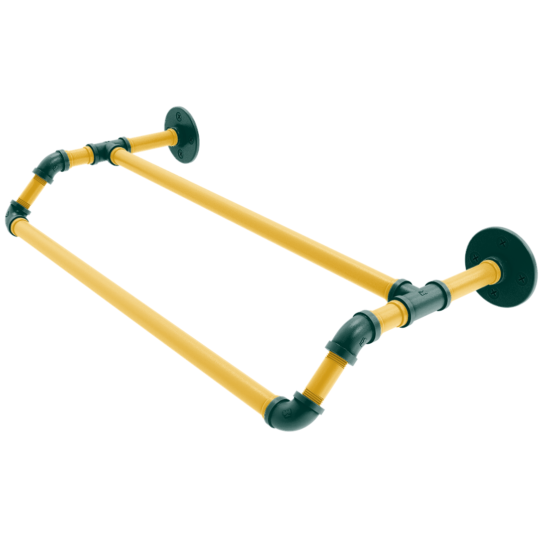 Diamond Collection Double Towel Bar Oakland Edition