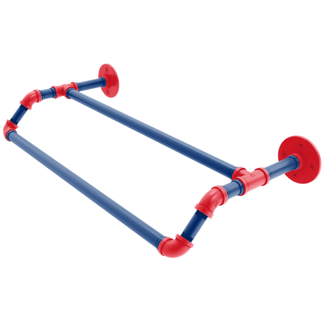 Diamond Collection Double Towel Bar Philadelphia Edition