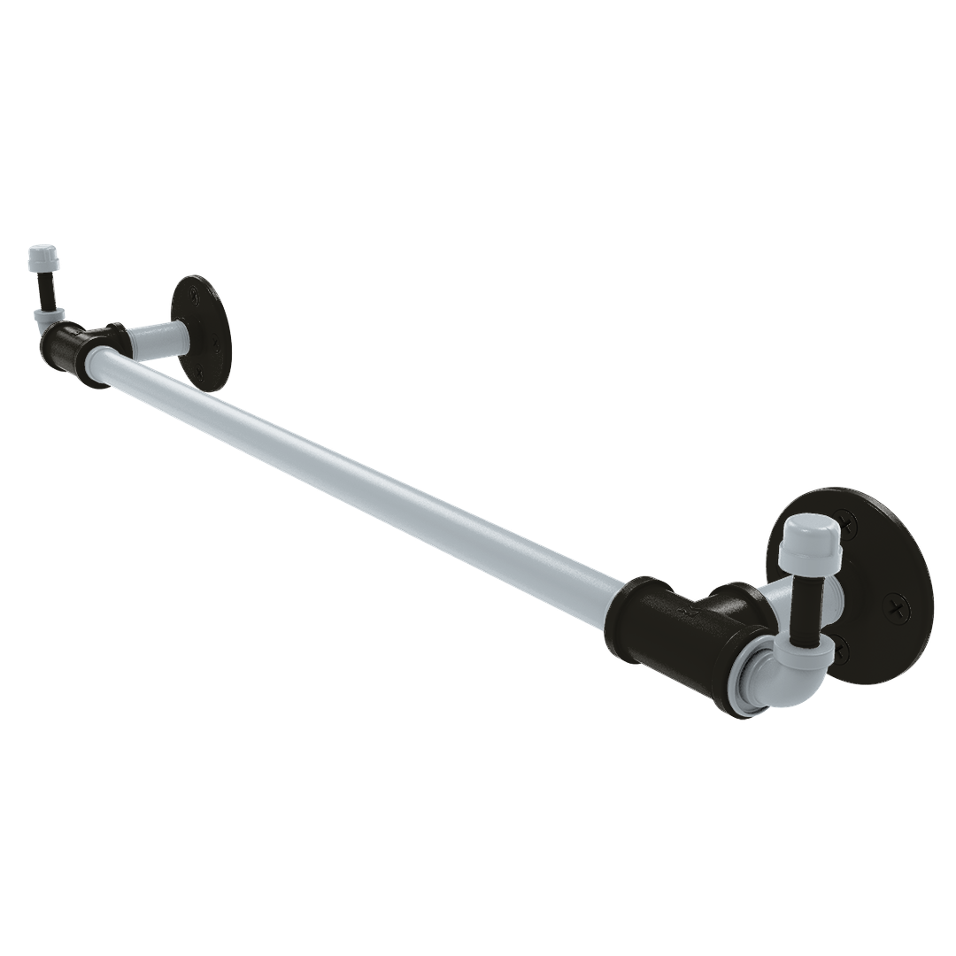 Diamond Collection Towel Bar with Integrated Hooks Chicago South Side Edition