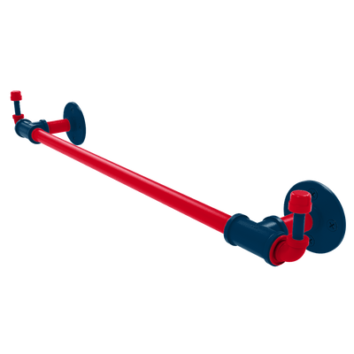Diamond Collection Towel Bar with Integrated Hooks Cleveland Edition