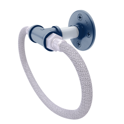 Diamond Collection Towel Ring with Stainless Steel Braided Ring Seattle Edition